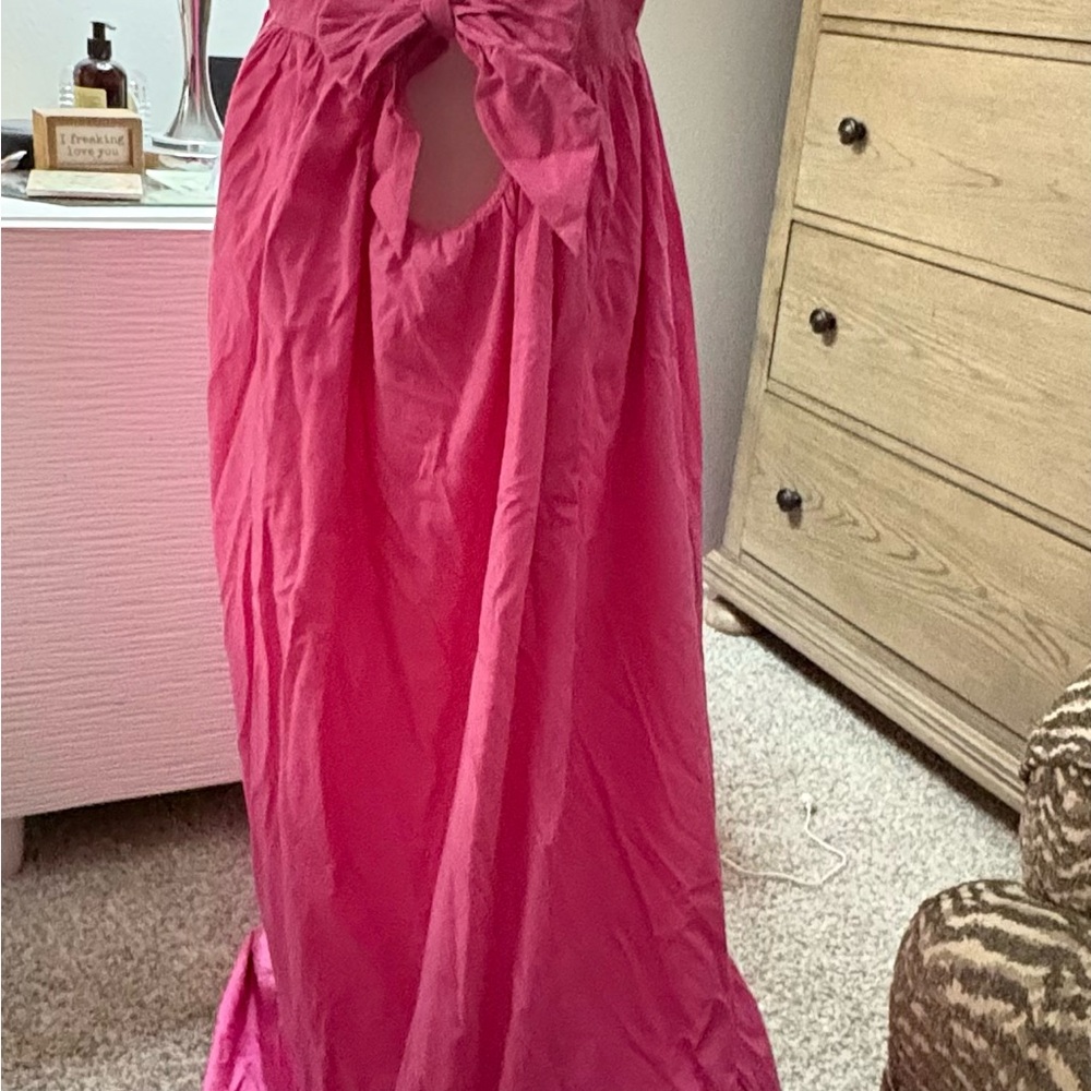 Free People Cotton Pink Maxi Dress - Picture 8 of 11